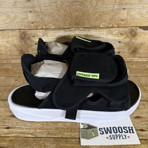 Nike Jordan LS Men 11 Sandals Slippers Slides Flip Flops Black White CZ0791-002